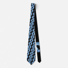 Zwarte kat in de sneeuw stropdas