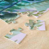 Zwarte kat in de tuin Puzzle Legpuzzel (Zijkant)