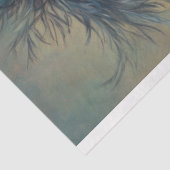 Zwarte kat in een blauwe jurk Decoupage Tissuepapier (Detail)