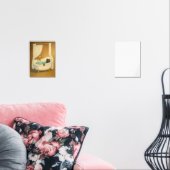 Zwarte kat in een klauwvoetbad Art Print Muurkunst Sets (Woonkamer)