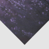 Zwarte kat in een lavendelveld illustratie tissuepapier (Detail)