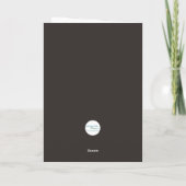 Zwarte kat in een prachtige zonsondergang Wenskaar Feestdagen Kaart (Achterkant)