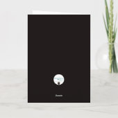 Zwarte kat in Golden Swirls Kaart (Achterkant)