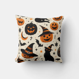 ZWARTE KAT IN HALLOWEEN KUSSEN