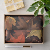 Zwarte kat in herfstbladeren 1 ontkoppelingspapier tissuepapier (Geschenk)