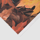 Zwarte kat in herfstbladeren 1 ontkoppelingspapier tissuepapier (Detail)