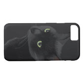 Zwarte kat in het donker Case-Mate iPhone case (Achterkant (Horizontaal))