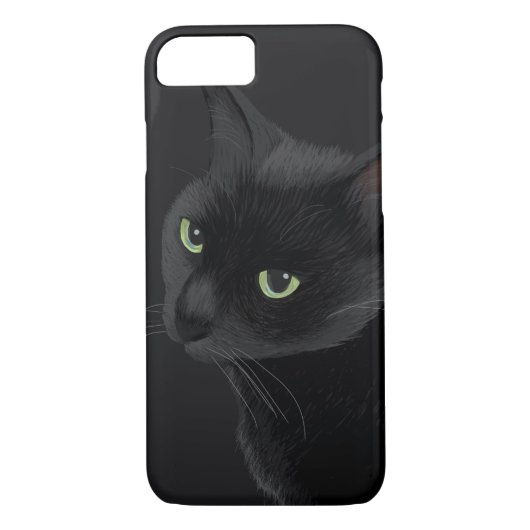 Zwarte kat in het donker Case-Mate iPhone case (Achterkant)