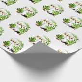 Zwarte kat in kas cadeaupapier (Hoek)