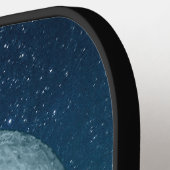 Zwarte Kat in Maneschijn Pickleball Paddle (Links Detail)