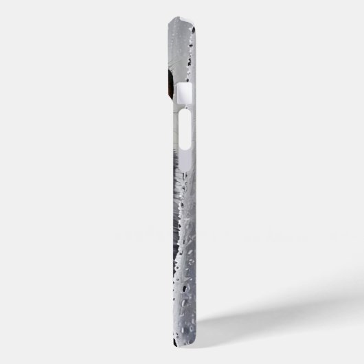 Zwarte kat in nat venster Case-Mate iPhone case (Achterkant / Links)