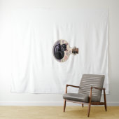 Zwarte Kat in Potion Bottle Classic T-shirt Wandkleed (In Situ (horizontaal))