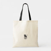 Zwarte kat in schedel Shirt Spooky Schattige Hallo Tote Bag (Achterkant)