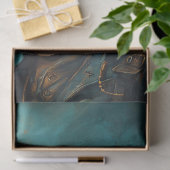 Zwarte kat in Steampunk Kostuum Decoupage Tissuepapier (Geschenk)