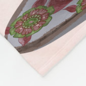 Zwarte kat in Teacup Fleece Deken (Hoek)