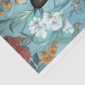  zwarte kat in zwarte jurk Decoupage Tissuepapier (Detail)