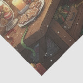 Zwarte Kat Inpakttechniek Kerstcadeaus Tissuepapier (Detail)