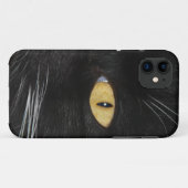 Zwarte kat iPhone 5 hoesje (Achterkant (horizontaal))