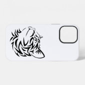 zwarte kat iPhone hoesje (Achterkant horizontaal)