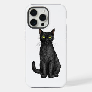 Zwarte kat iPhone 15 pro max case