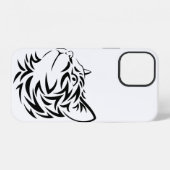 zwarte kat iPhone hoesje (Achterkant horizontaal)