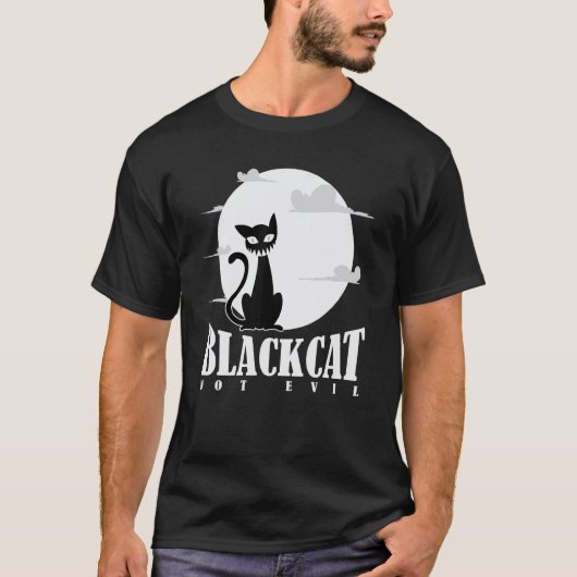 Zwarte kat is niet slecht t-shirt (Voorkant)