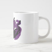 Zwarte kat ja Herfst Grote Koffiekop (Rechts)