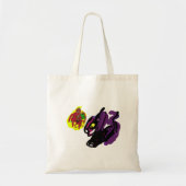 Zwarte kat ja Herfst Tote Bag (Voorkant)