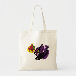 Zwarte kat ja Herfst Tote Bag