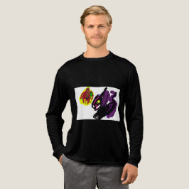 Zwarte kat ja Herfst Tri-Blend Shirt