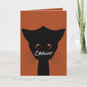 Zwarte kat kaart (Voorkant)