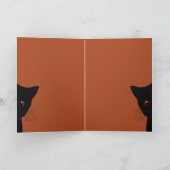 Zwarte kat kaart (Binnen)