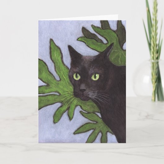 Zwarte kat kaart (Voorkant)