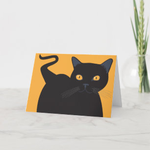 Zwarte kat kaart