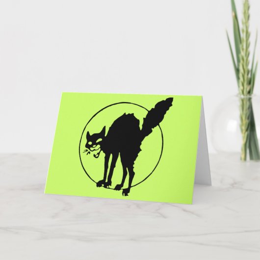 Zwarte kat kaart (Voorkant)