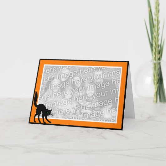 Zwarte Kat Kaart (Voorkant)