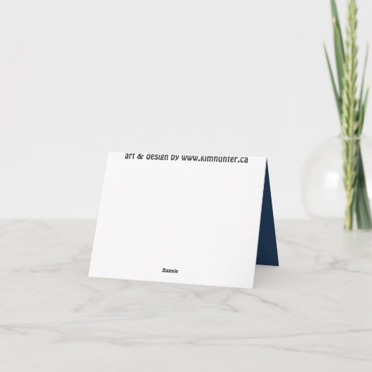 Zwarte Kat-kaarten Aangepaste Kat Art-kaarten aanp Kaart (Achterkant)