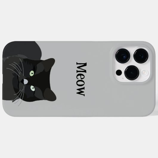 Zwarte Kat Kat  Case-Mate iPhone Case (Achterkant (horizontaal))