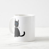 Zwarte Kat Kat Koffiemok (Voorkant links)