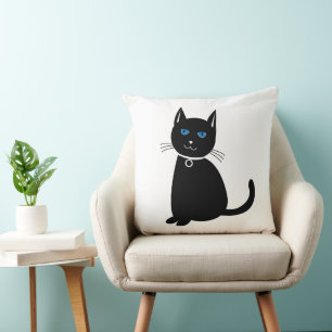 Zwarte Kat Kat Kussen