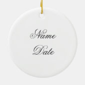 zwarte kat keramisch ornament (Achterkant)