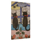 Zwarte Kat-kerstklembord Klembord (Rechts)