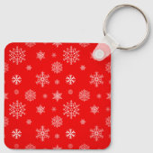 Zwarte Kat Kerstman Meowy & Bright Kerstmis Sleutelhanger (Achterkant)