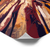 Zwarte kat klaar om te klimmen Poster Print Wall A (Hoek)