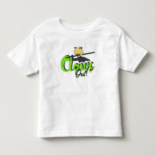 Zwarte Kat Klauwen uit! Kinder Shirts