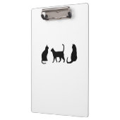 Zwarte kat klembord (Links)