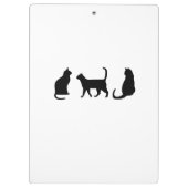 Zwarte kat klembord (Achterkant)