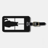 Zwarte Kat Klik om de optie voor vensterkleur aan  Bagagelabel (Voorkant horizontaal)