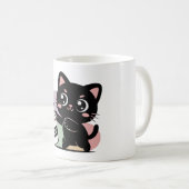 Zwarte kat koffie (Decaf) Koffiemok (Voorkant rechts)