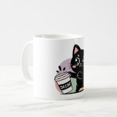 Zwarte kat koffie (Decaf) Koffiemok (Voorkant links)